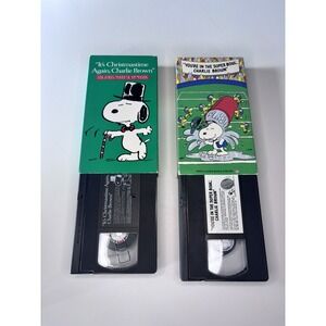 Peanuts‎ - YOU'RE IN THE SUPER BOWL CHARLIE BROWN & ITS CHRISTMASTIME AGAIN VHS